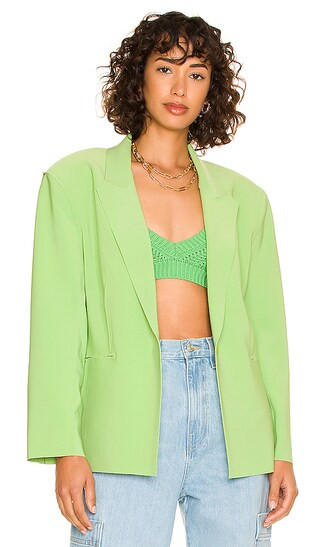 Single Breasted Jacket in Gemini Green | Revolve Clothing (Global)