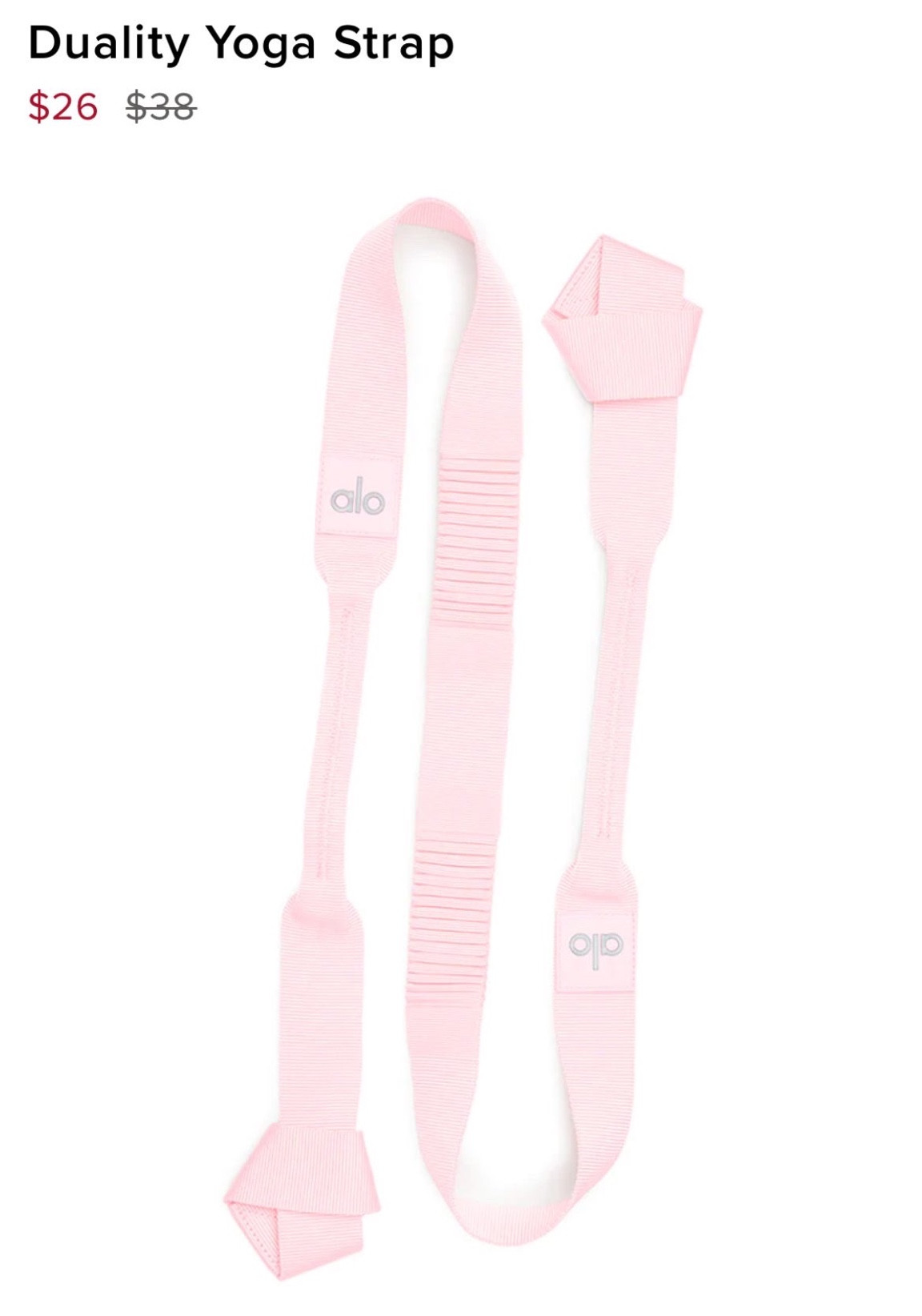 Alo yoga strap 30% off! So cute in pink! 

#LTKfit #LTKunder50 #LTKsalealert