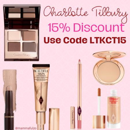 Do you want 15% off EVERYTHING at Charlotte Tilbury? 

If you do, click my links below and shop til you drop, then add the code LTKCT15 at the checkout 💄

You’re welcome 💕

Charlotte Tilbury 
Discount Code
Charlotte Tilbury Discount 
Discount Code Charlotte Tilbury 
15% Off Charlotte Tilbury 

#LTKbeauty #LTKeurope #LTKsalealert