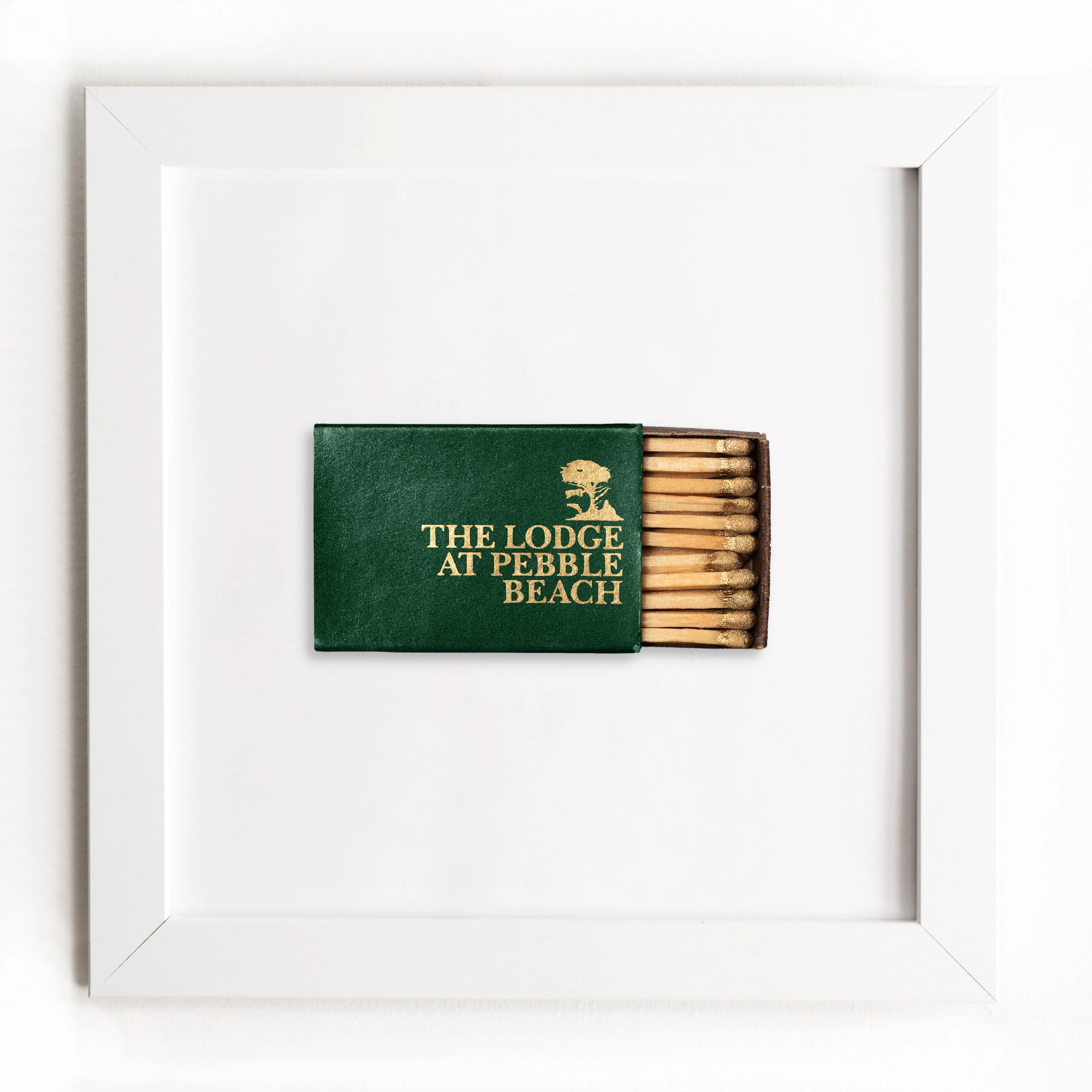 Pebble Beach - Framed Print Matchbook - Golf Gift - Match South | Match South