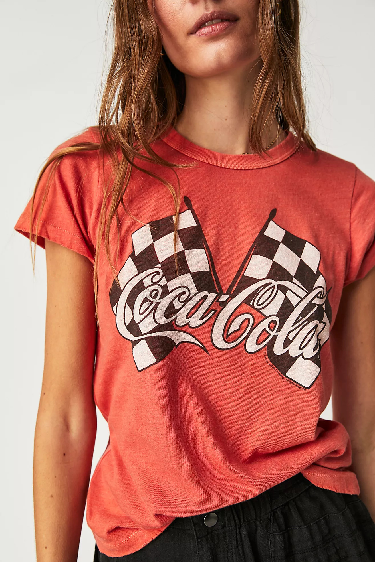 Coca Cola Checked Flags Tee | Free People (Global - UK&FR Excluded)