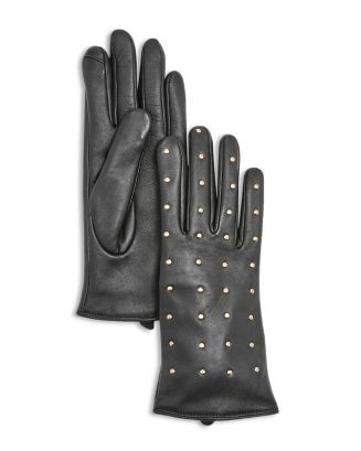Stud Embellished Leather Gloves - Exclusive | Bloomingdale's (US)