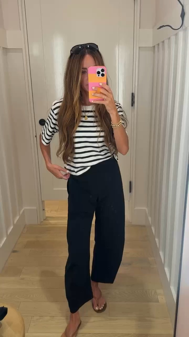 Bought this tee in striped and plain white!!
