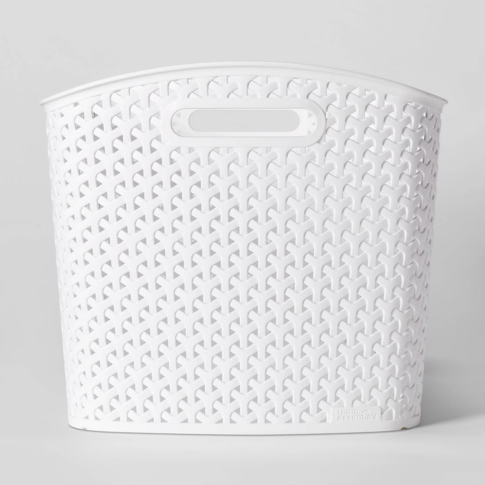Y-Weave Storage Curved Bin White XL - Room Essentials | Target