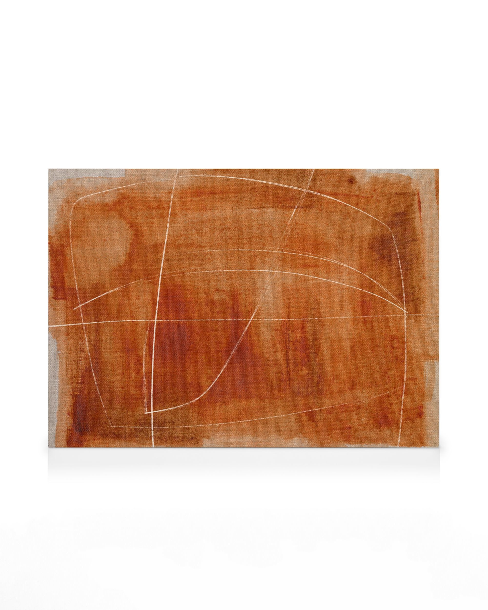 Terracotta Lines Canvas print | Desenio
