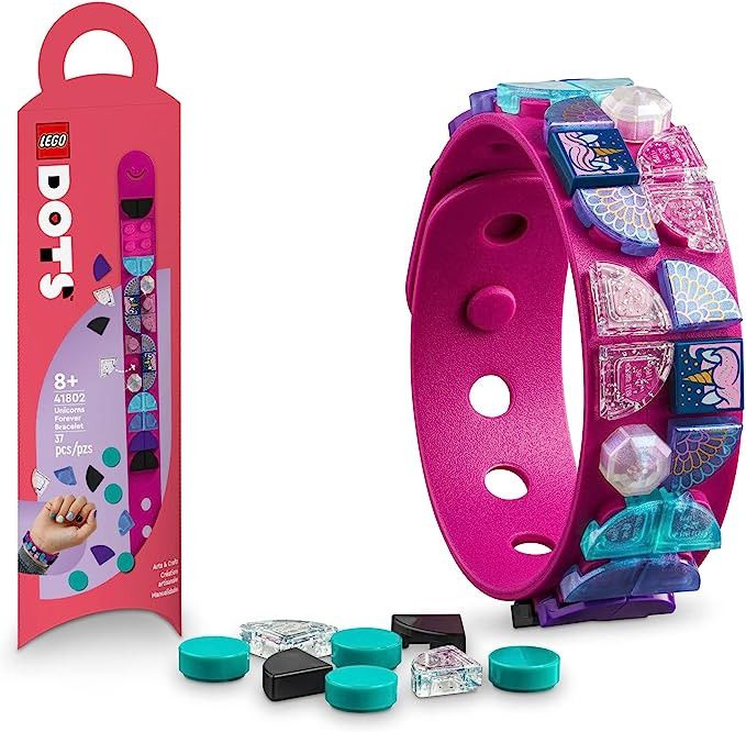 LEGO DOTS Unicorns Forever Toy Bracelet Making Kit 41802, Small Unicorn Gift for Girls and Boys, ... | Amazon (US)