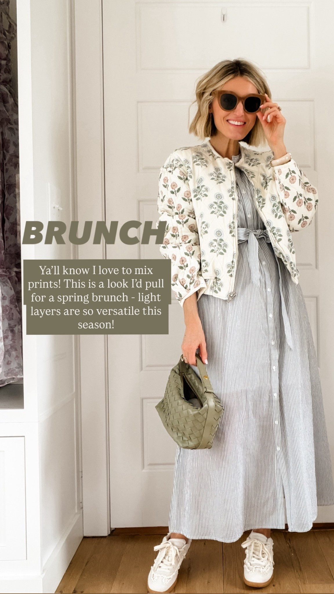 Such a cute outfit idea for brunch! I love to mix prints & these prints together scream spring! 😍 This floral quilted jacket is such a great layering piece to have for the upcoming season, & I love this classic striped shirt dress!

Loverly Grey, Target, spring outfit, brunch outfit, quilted jacket, floral jacket, Anthropologie 

#LTKSeasonal