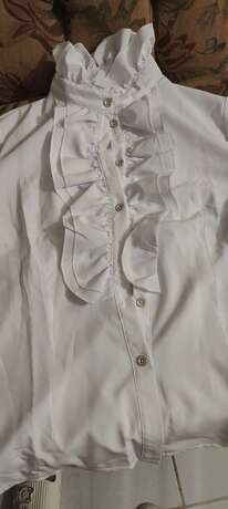 Women's Long Sleeve Single-Breasted Fashionable White Ruffle Collar Blouse | SHEIN