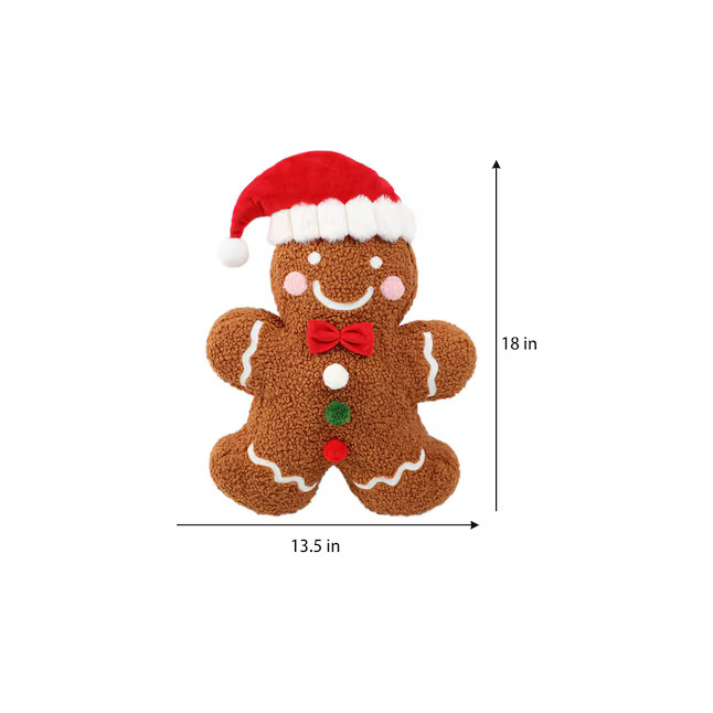 Holiday Living Christmas 13-in x 18-in Multi Novelty Indoor Decorative Pillow | Lowe's