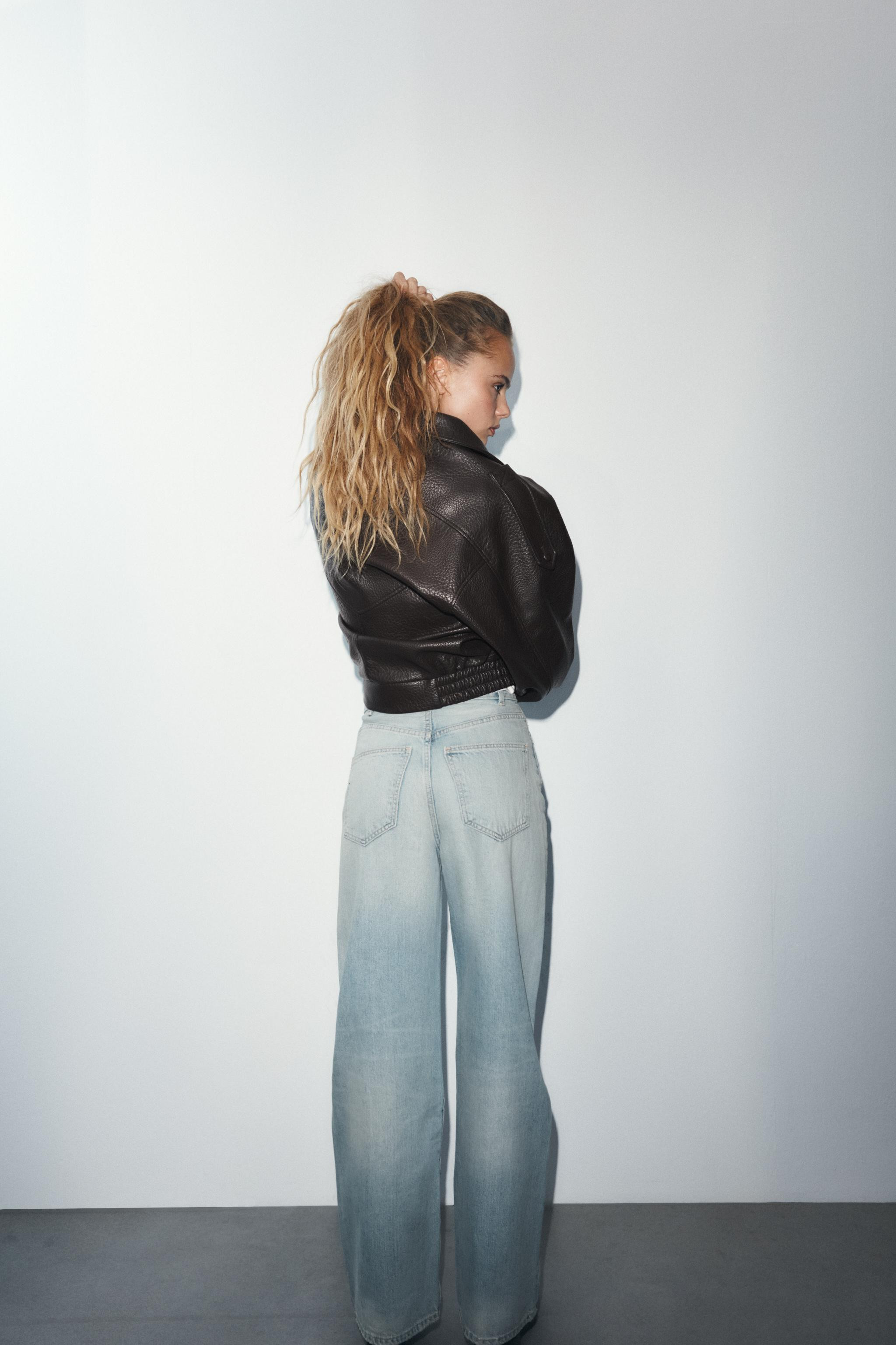 TRF EXTRA WIDE-LEG HIGH-WAIST JEANS | Zara UK