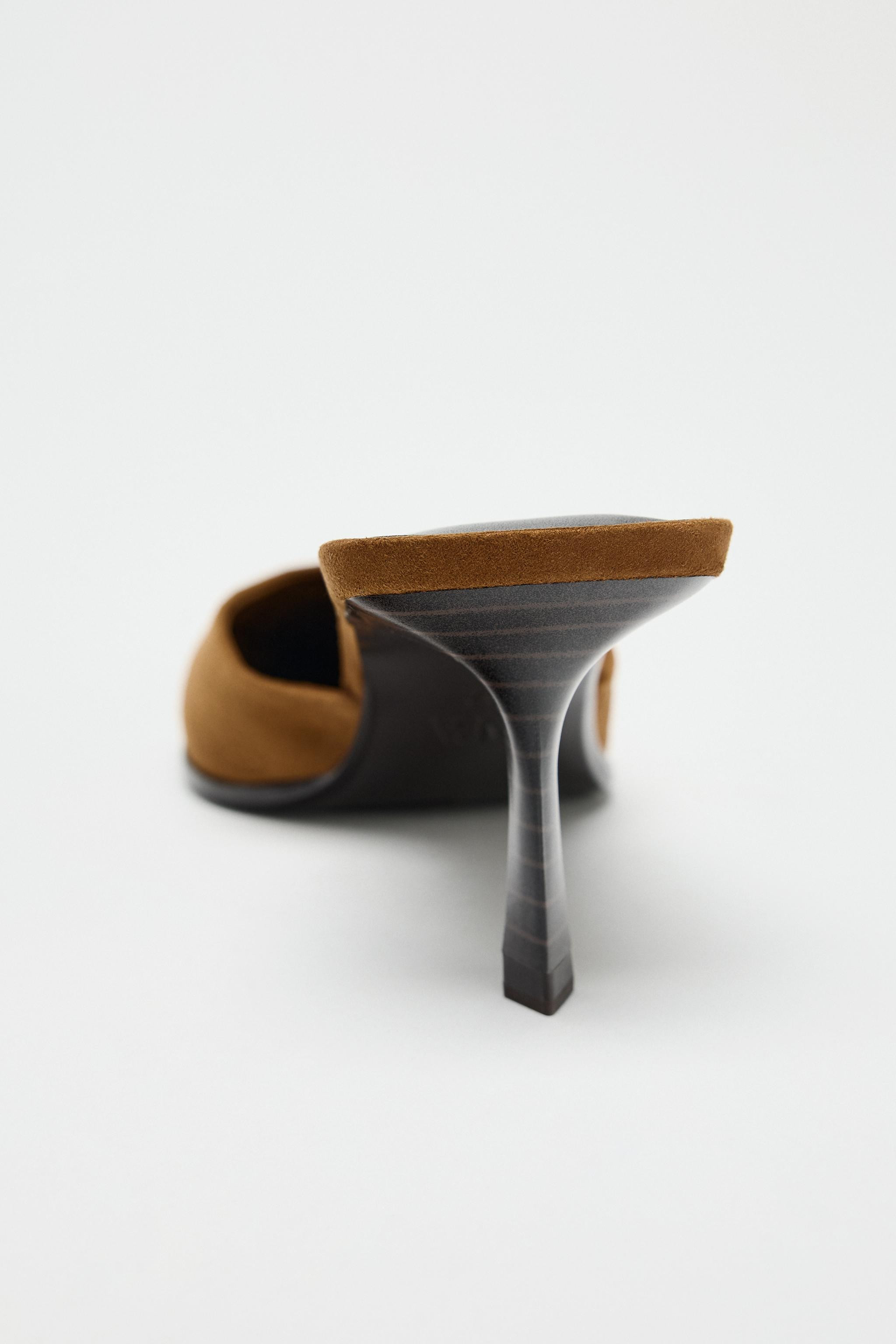 SLINGBACK SUEDE MULES | Zara UK