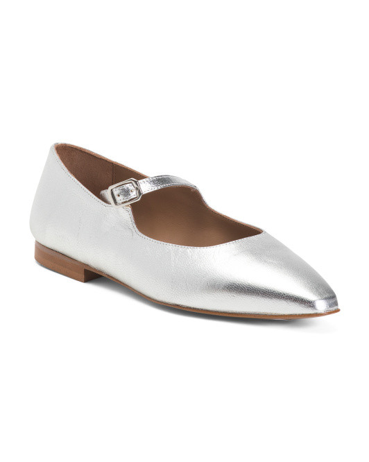 Made In Spain Leather Camila Flats | TJ Maxx