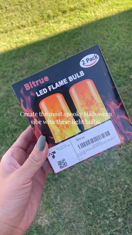 Amazon Halloween find. These flame bulbs create a flame like light creating a spooky outdoor vibe. The bulbs have 4 modes 

#LTKHalloween #LTKSeasonal #LTKhome