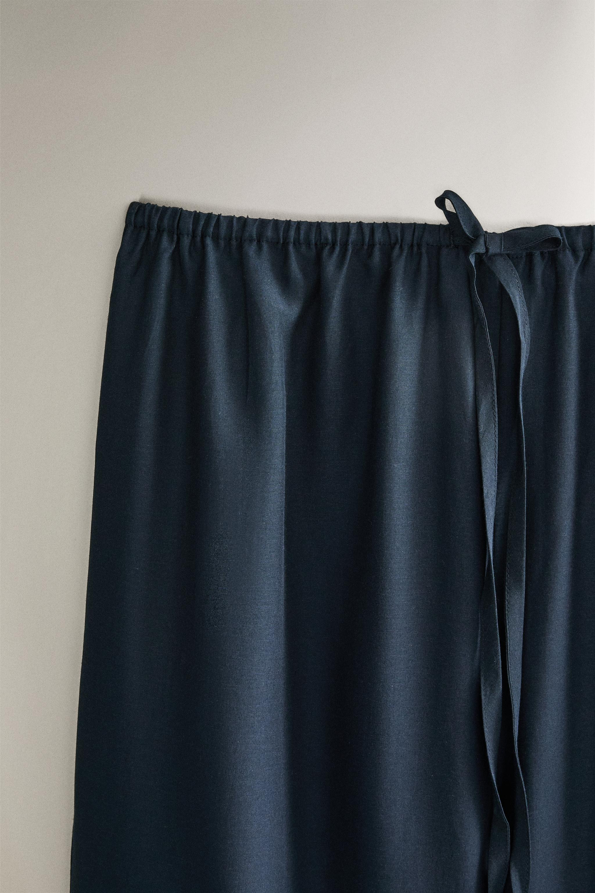 SILK AND COTTON PANTS | Zara US