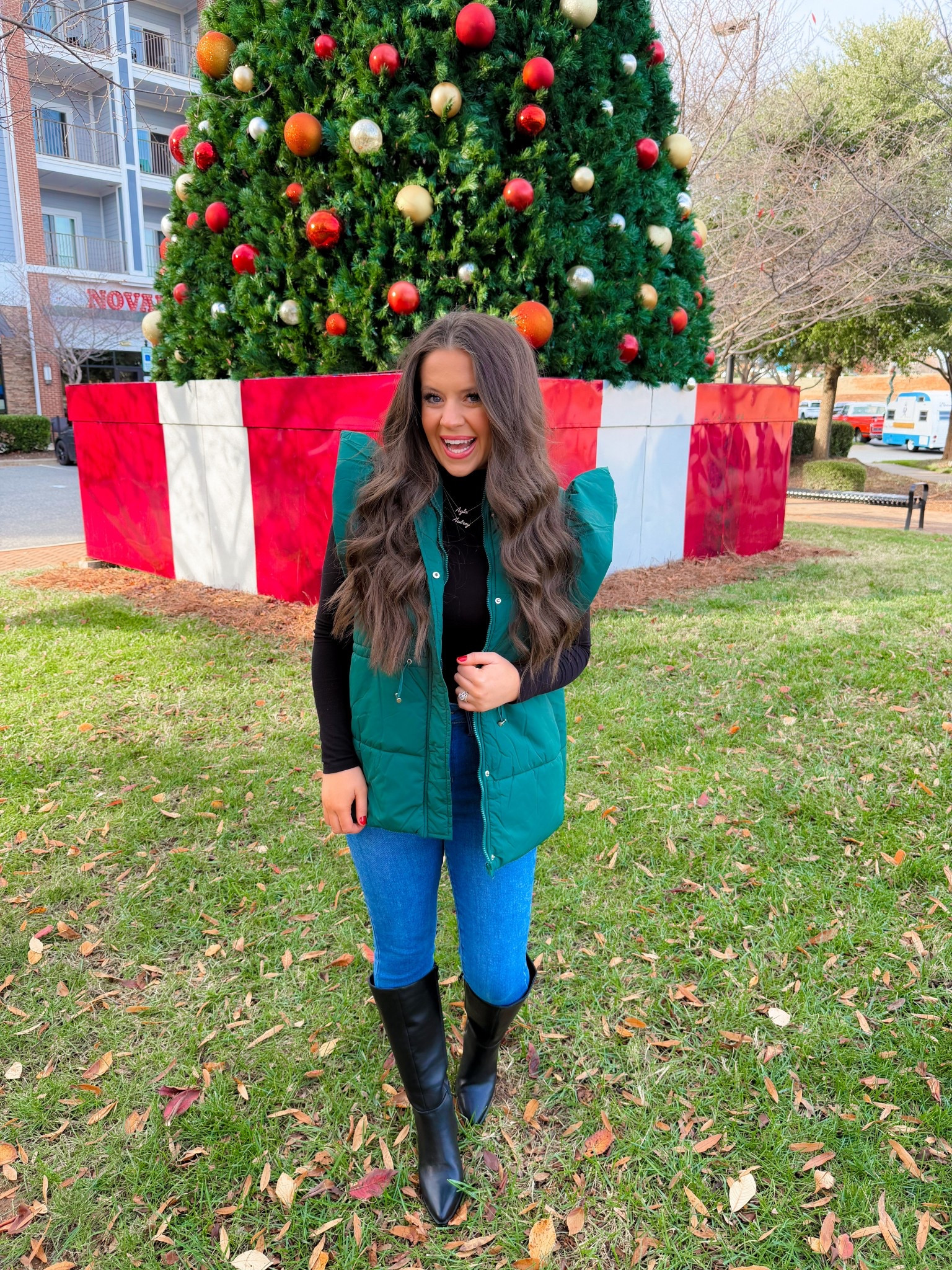 Walking into Christmas week likeeeee 🤪🎄🫶🏼🎅🏽❤️✨

#LTKootd #LTKHoliday #LTKSeasonal