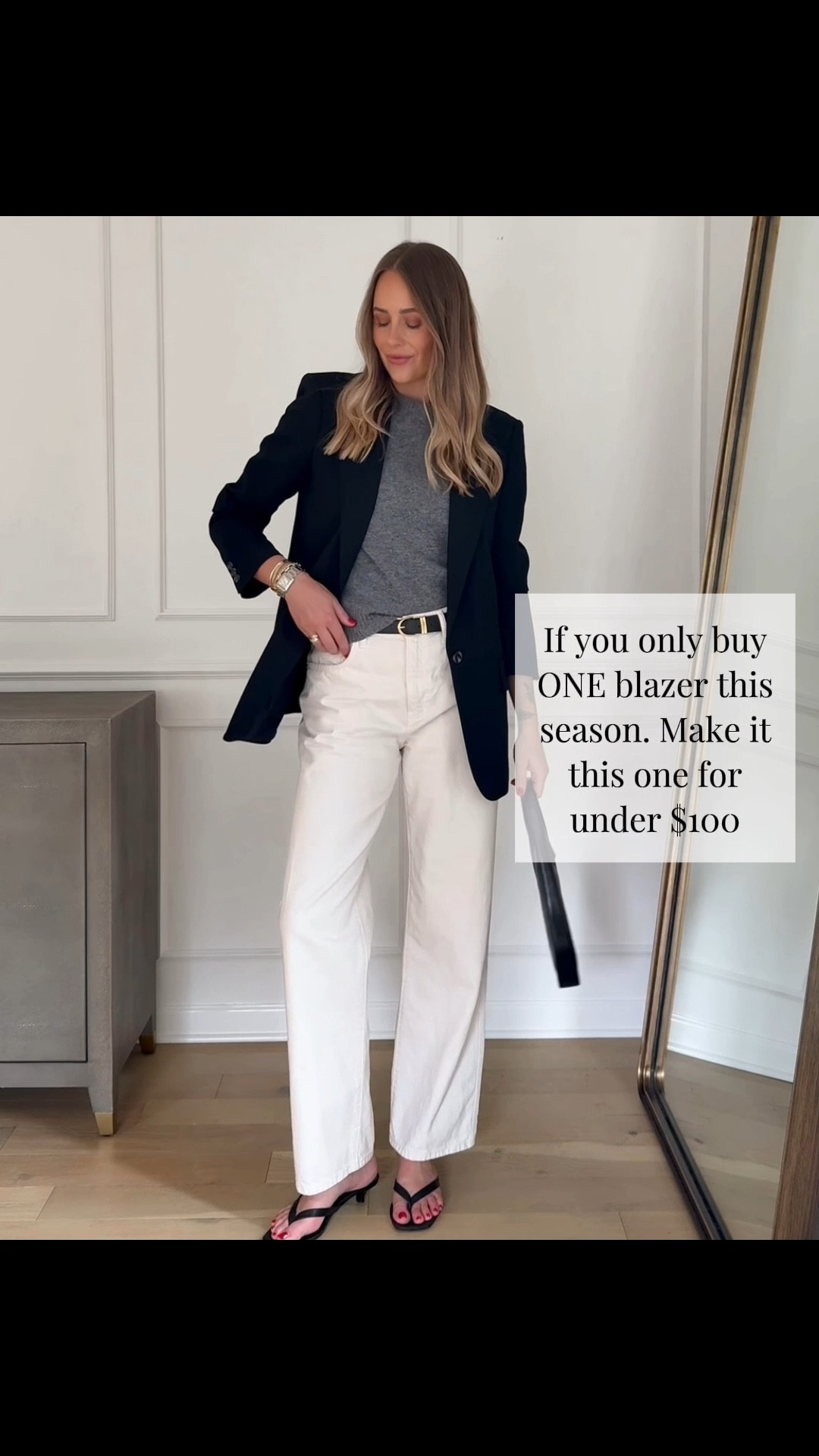 Fashion Jackson, black blazer, white jeans, black sandals 

#LTKootd #LTKOver40