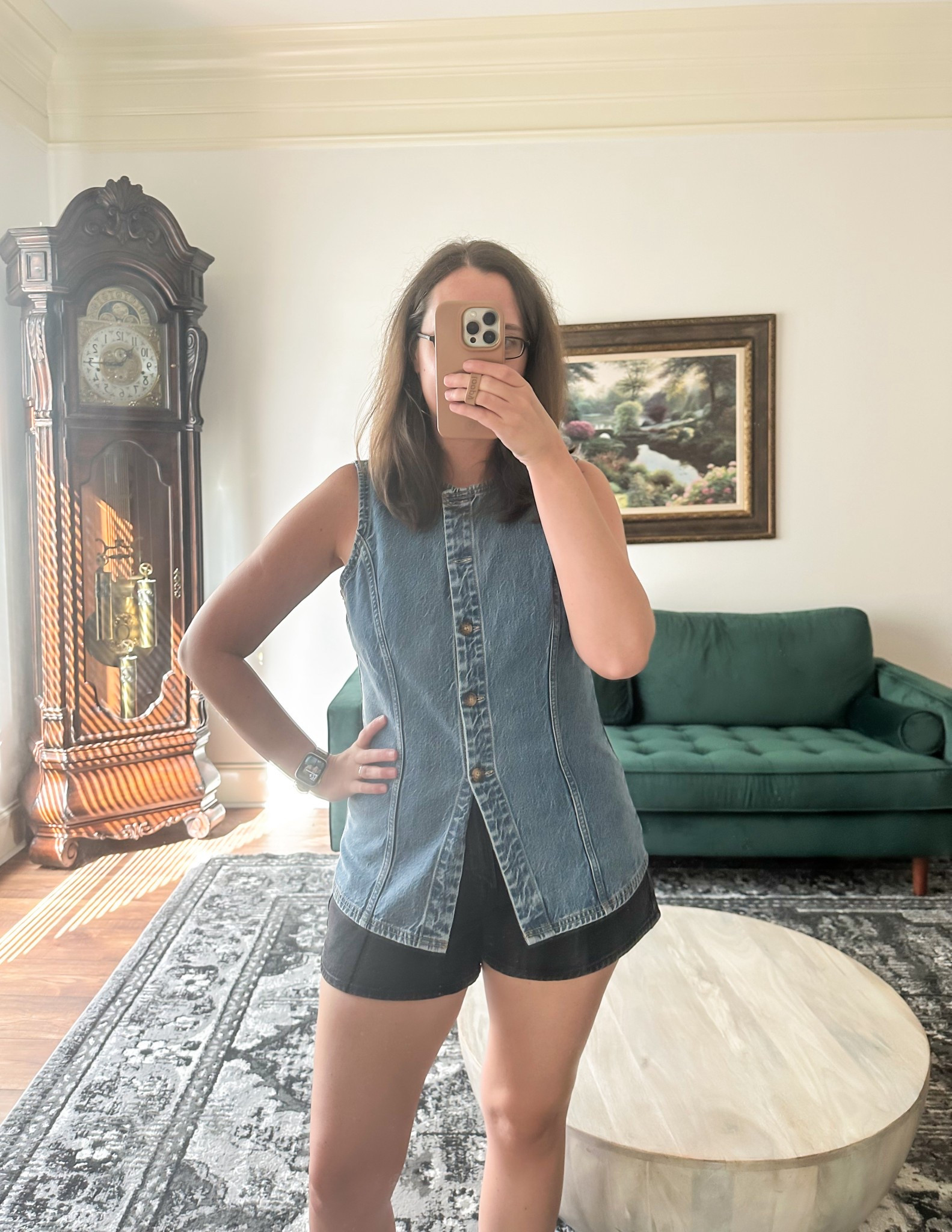 Denim on denim! Wearing medium in the top and tts shorts!

Swimsuit / summer outfit / Nordstrom sale / country concert outfit / sandals / spring outfits / spring dress / vacation outfits / travel outfit / jeans / sneakers / sweater dress / white dress / jean shorts / spring outfit/ spring break / swimsuit / wedding guest dresses/ travel outfit / workout clothes / dress / date night outfit / spring break outfits

#LTKFindsUnder100 #LTKSaleAlert #LTKMidsize