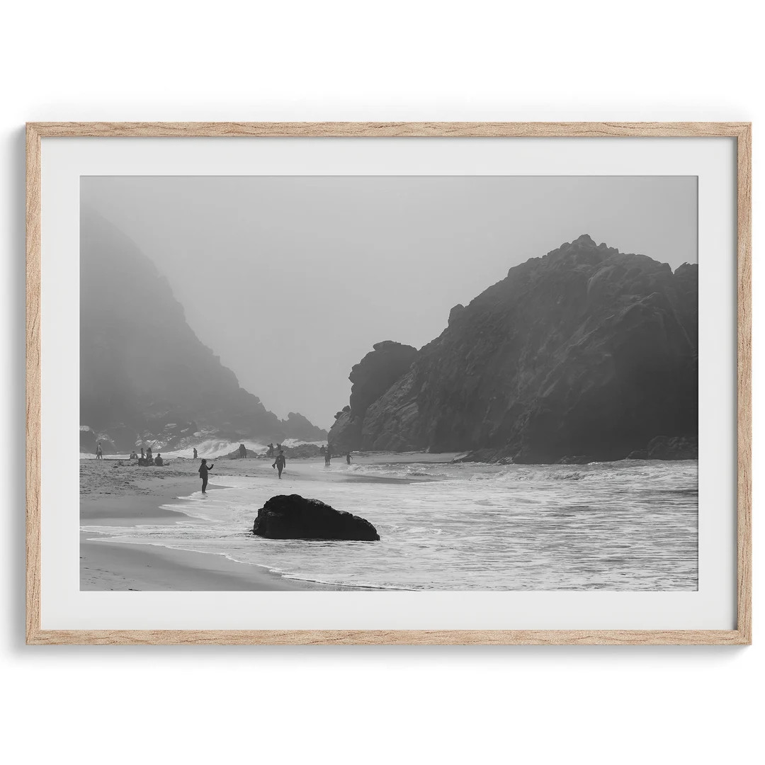 Black and White Beach Fine Art Photography Print - California Big Sur Pfeiffer Beach Wall Art Fra... | Etsy (US)