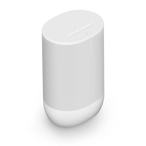 Sonos Move 2 - White - Wireless Portable Bluetooth Speaker | Amazon (US)