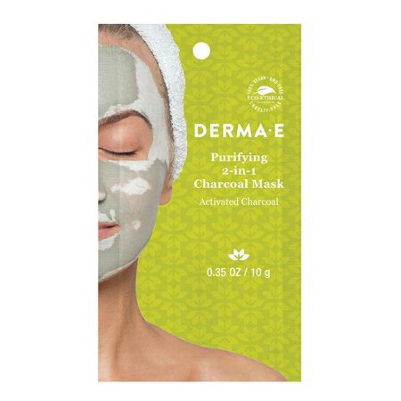 Derma E Purifying 2-in-1 Charcoal Sheet Face Mask | Walmart (US)
