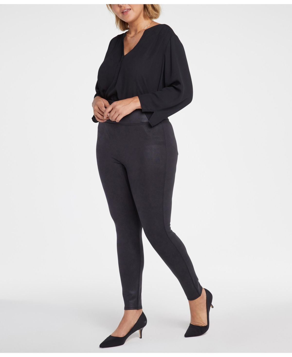 Plus Size Pull-On Skinny Legging in Sculpt-her Collection Pants | Macys (US)