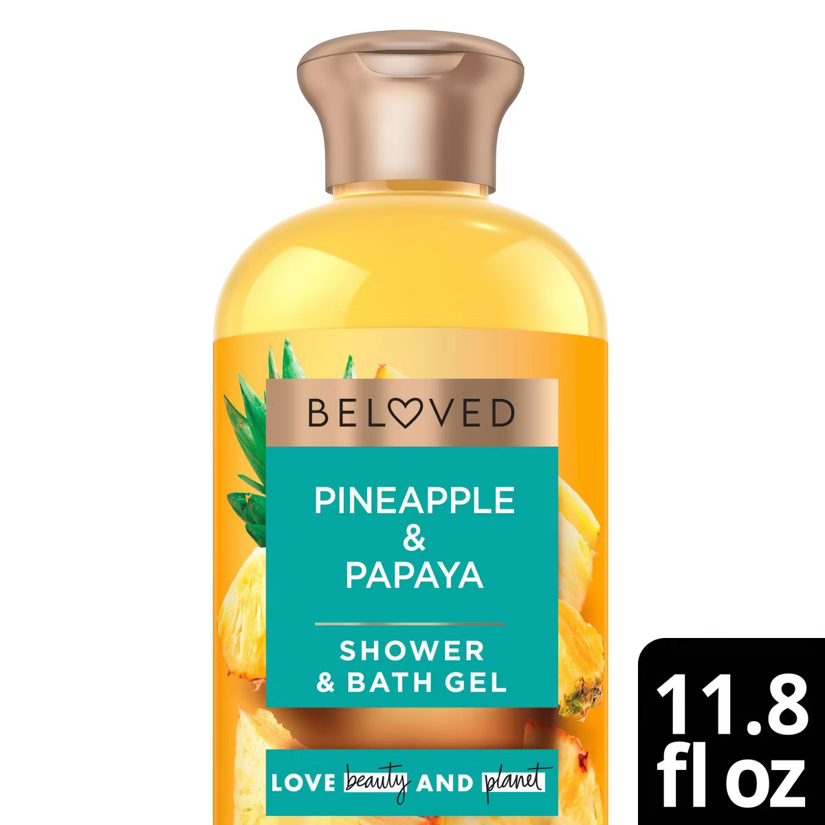 Beloved Pineapple & Papaya Vegan Shower & Bath Gel - 11.8 fl oz | Target