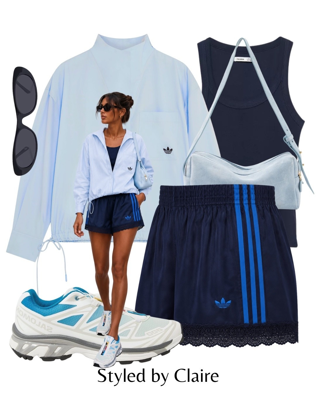 ADIDAS LACE TRIM SHORTS🩵💙

#LTKsummer #LTKstyletip #LTKshoes