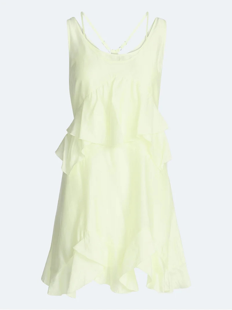 Devil Wears Prada Scoop Collection Women’s and Women's Plus Mini Ruffle Tank Dress, Sizes XS-4X | Walmart (US)