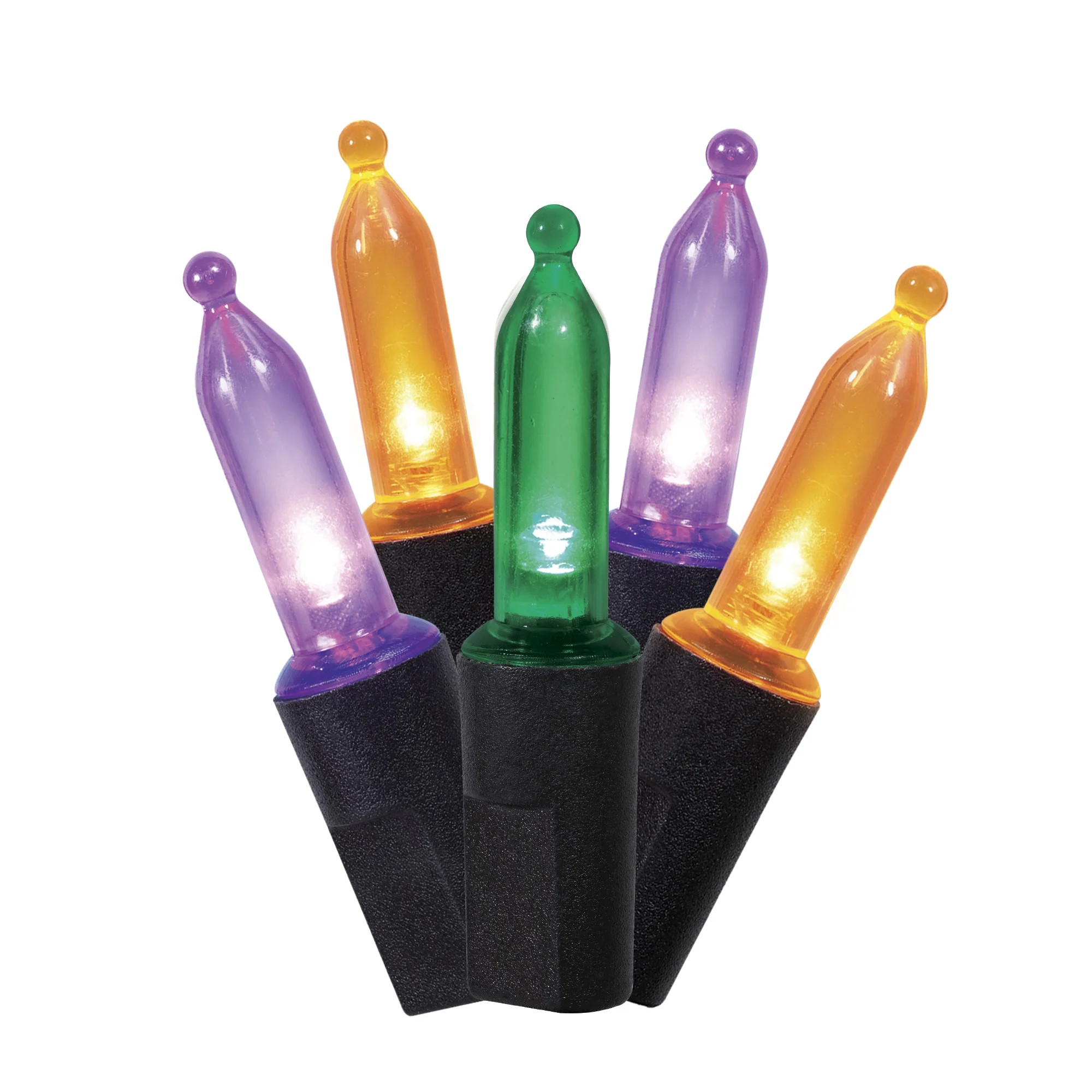 Multicolor Lights, 50CT, LED Minis, 9.5ft, Halloween Indoor/Outdoor, by Way To Celebrate | Walmart (US)