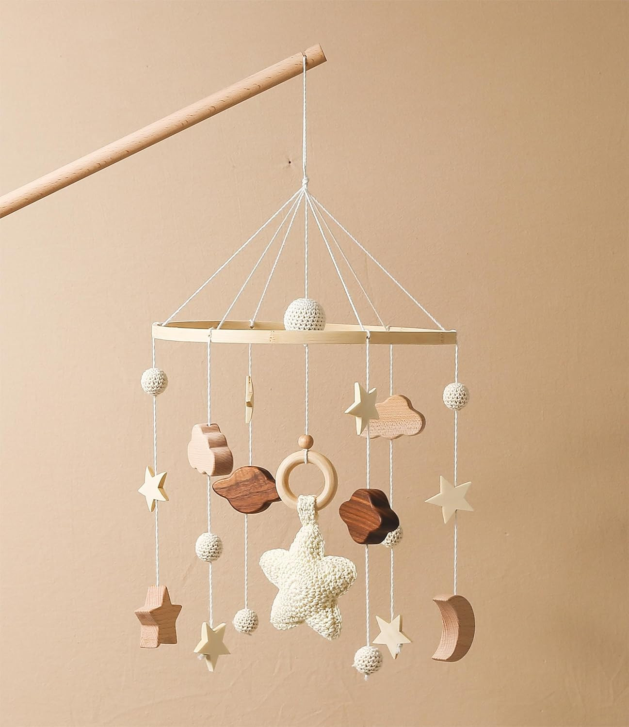 Starry Sky Mobile for Crib, Handmade Nursery Mobile, Baby Bedroom Hanging Decoration Toy | Amazon (CA)
