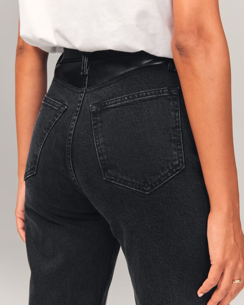 Mixed Fabric High Rise 90s Relaxed Jean | Abercrombie & Fitch (US)