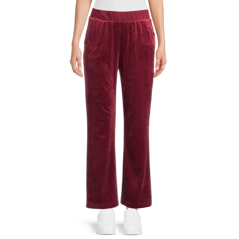 Time and Tru Women's Corduroy Velour Pants - Walmart.com | Walmart (US)