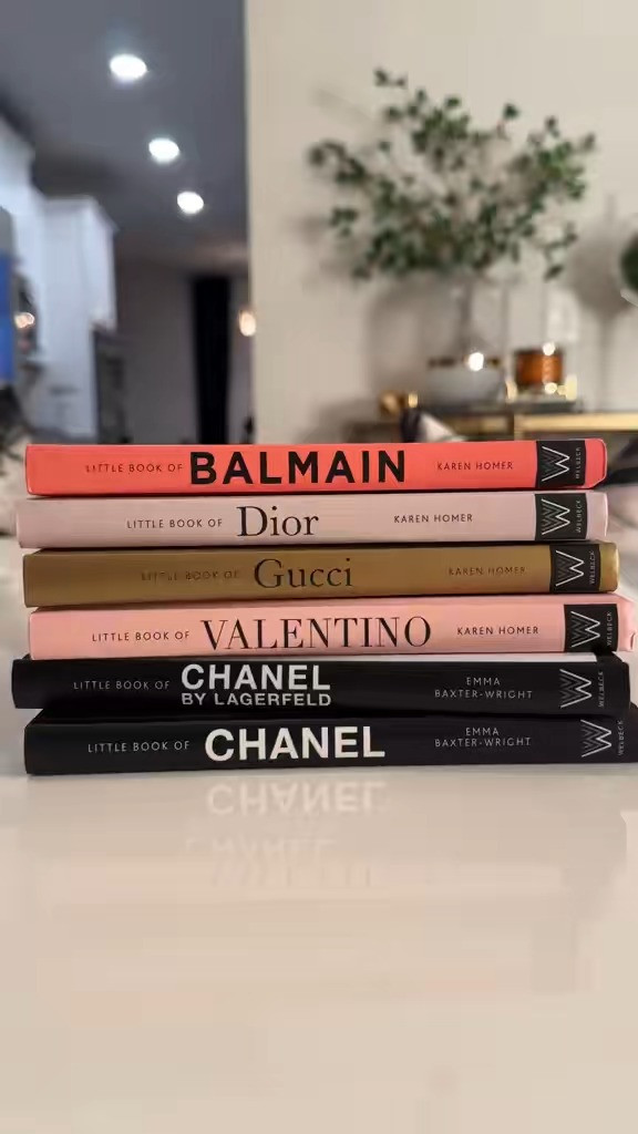 Designer Coffee Table Books | Luxury Decor Styling
Coffee table books are one of the easiest ways to elevate a space and add a designer-inspired touch to your decor. These fashion books from brands like Balmain, Dior, Gucci, Valentino, and Chanel make beautiful styling pieces for coffee tables, consoles, or shelving.
Stacking decorative books instantly adds height, texture, and a polished look to any room while keeping your space simple and elegant.
Shop the designer coffee table books from this look below.
Let’s decorate. ✨ 

 #LTKSeasonal #LTKHome #LTKSaleAlert