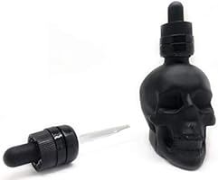2 Pack Skull Head Glass Bottle Dispensing Dropper for Bitter Flavor Perfume Essential Oil Reagent... | Amazon (US)