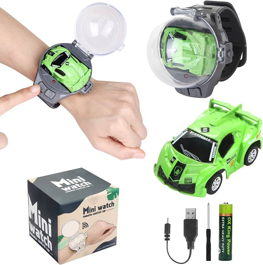 2023 Remote Control Car Watch Toys with LED Light,2.4 GHz Mini Racing Cars Wrist Toy for Kids,RC ... | Amazon (US)