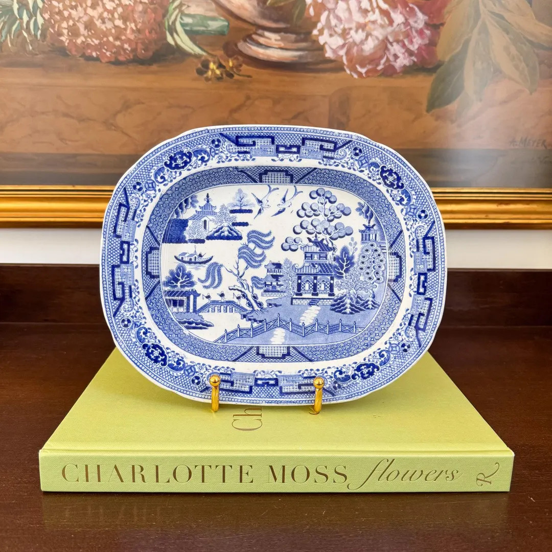 Petite Blue Willow Platter | Blue and White | Made in England | Etsy (US)