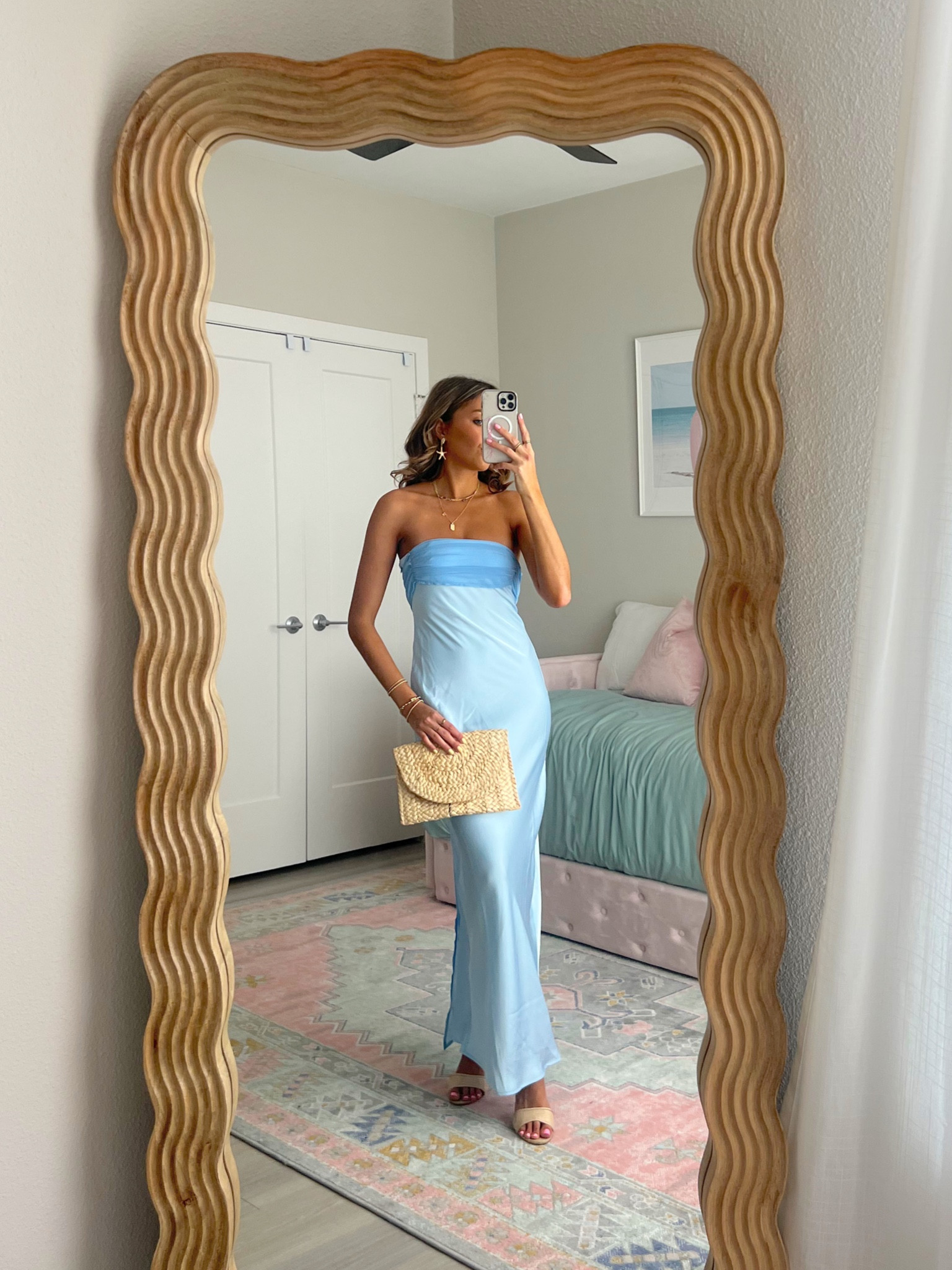 vacation outfit idea! code MCKENZ10 for 10% off of Fortunate one outfits 🌴💗this would make the perfect spring wedding guest dress 