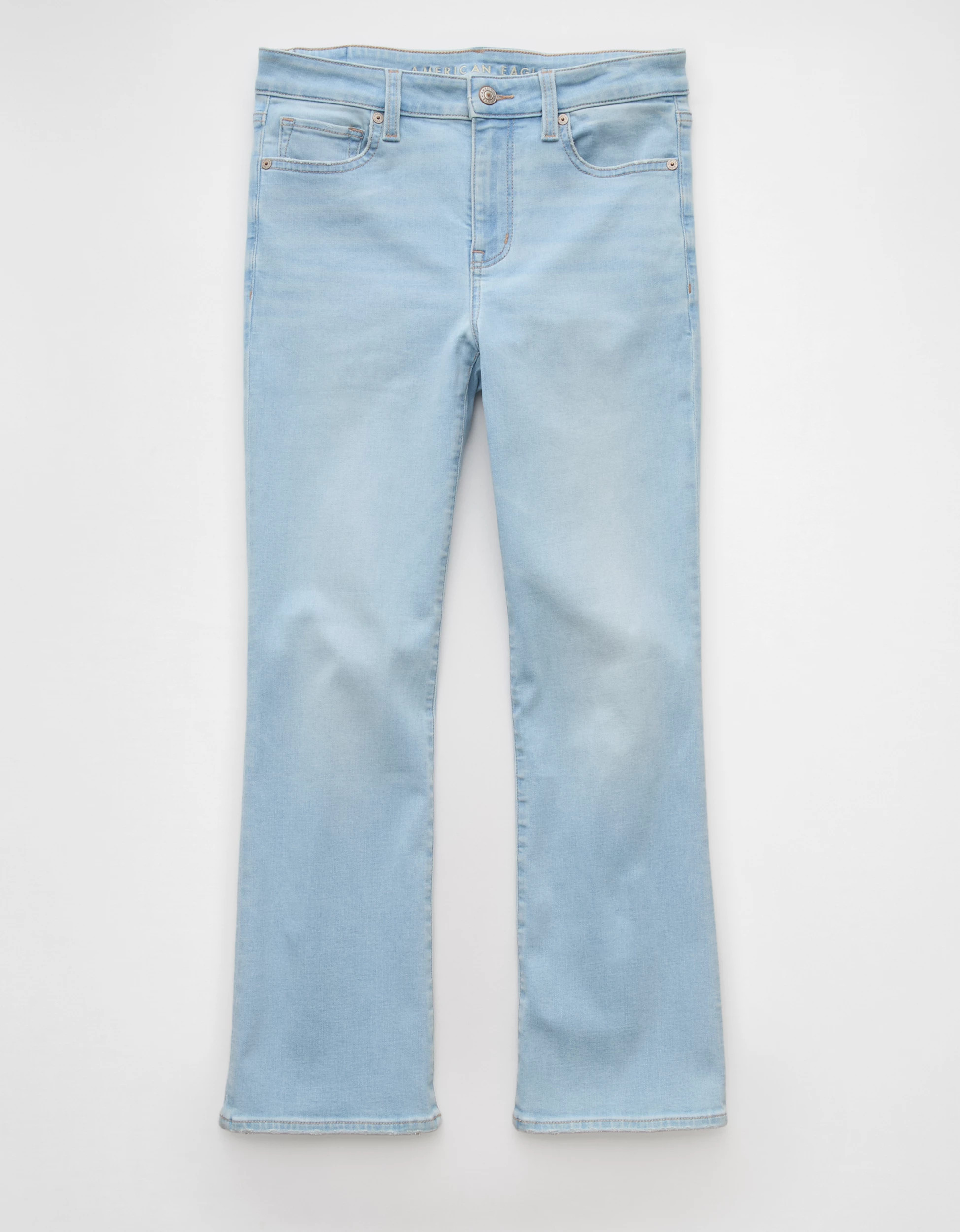 AE High-Waisted Kick Bootcut Crop Jean | American Eagle Outfitters (US & CA)