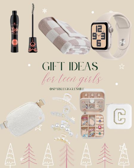 Gift ideas for teen girls, mascara, throw blanket, Apple Watch Sherpa belt bag pearl hair clip jewelry organizer 

#LTKSeasonal #LTKGiftGuide #LTKHoliday