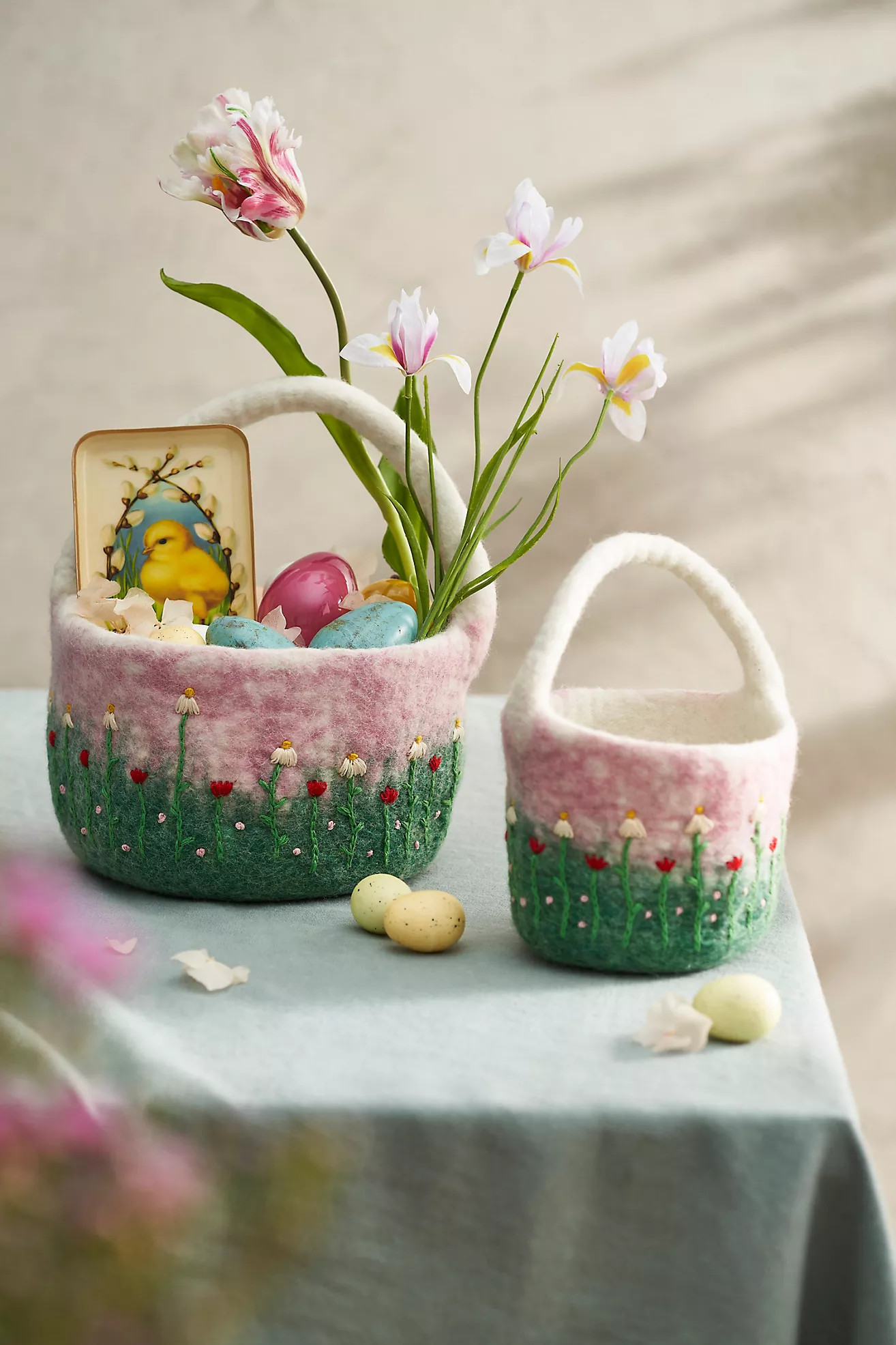 Felted Flower Basket | Anthropologie (US)