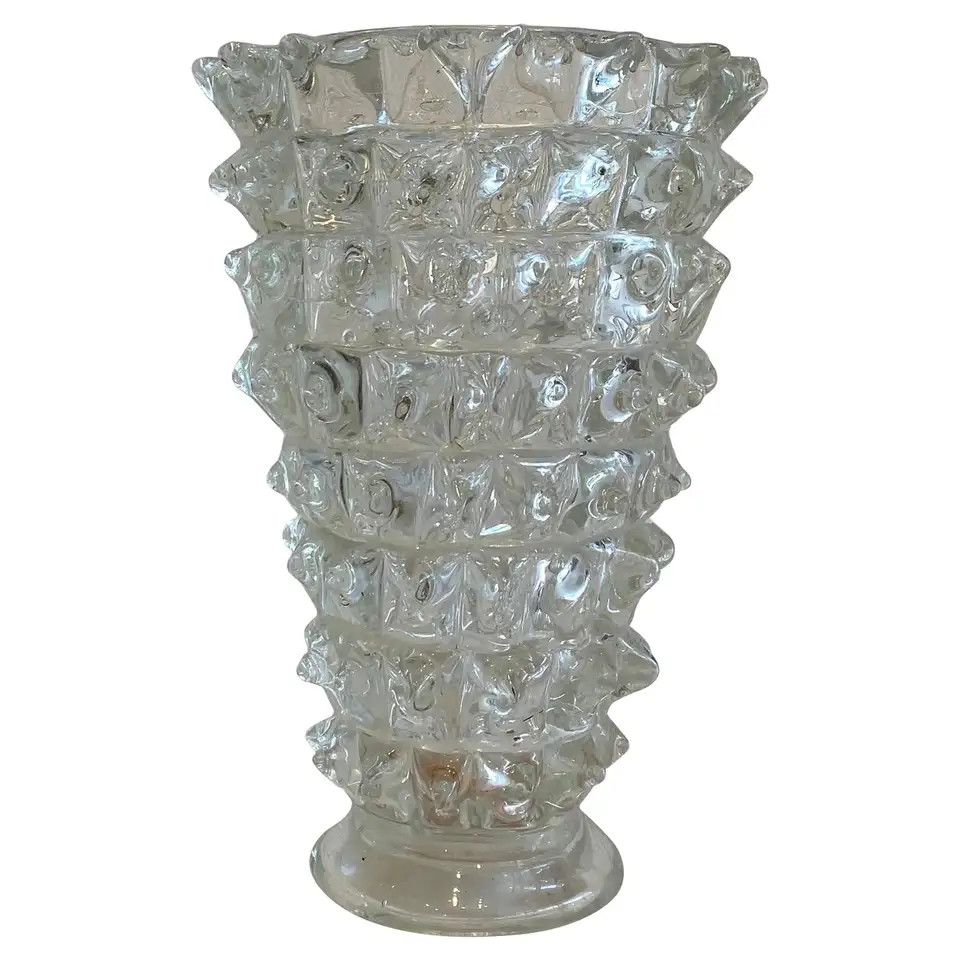 Barovier 1940s Rostrato Vase 21cm H | 1stDibs
