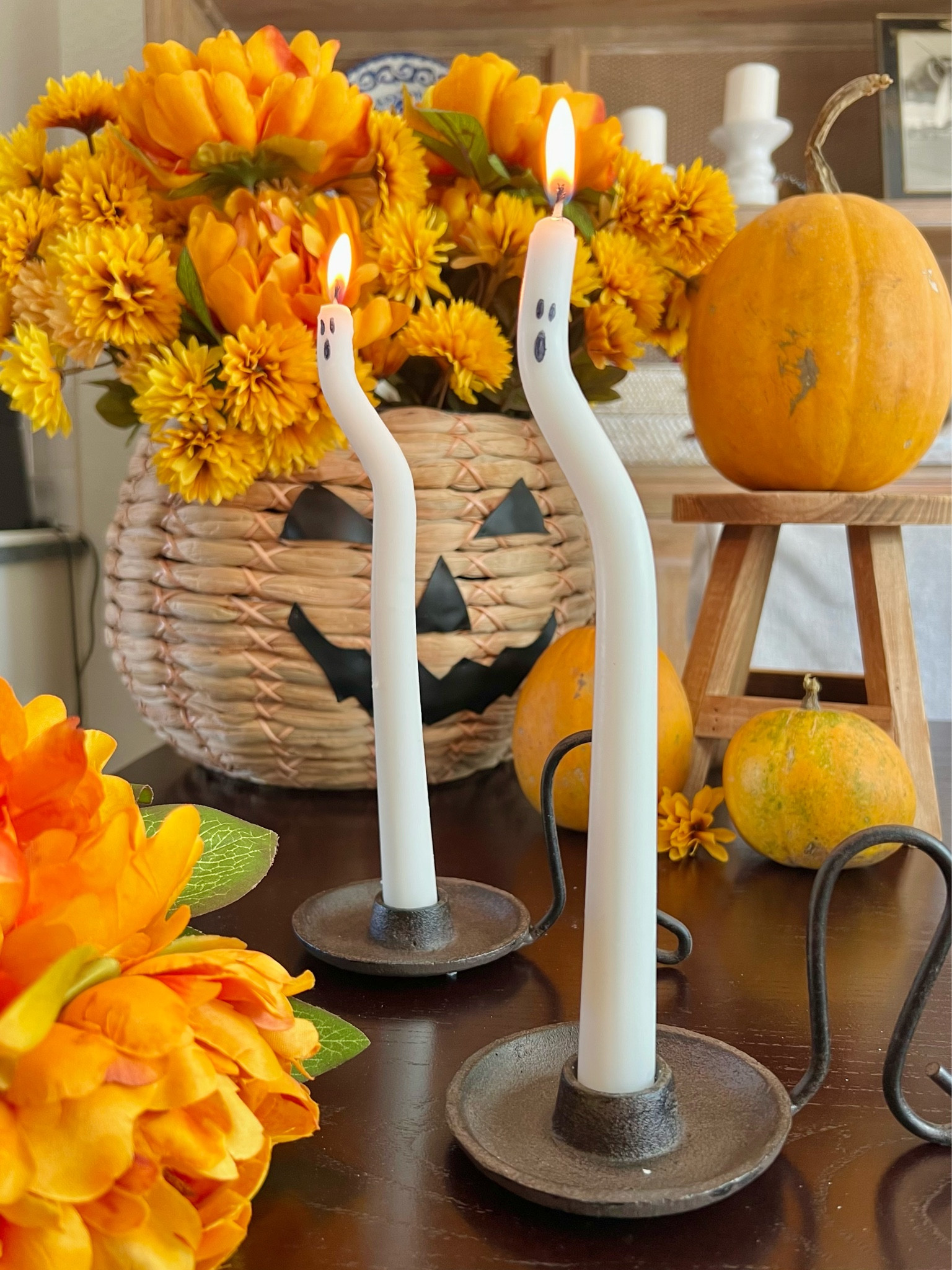 DIY ghost candles! These were so cute and easy  

#LTKFindsUnder50 #LTKHalloween #LTKHome