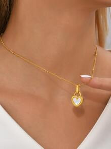 Heart Charm Necklace
   SKU: sj2207126662395153      
          (10 Reviews)
            US$4.50 ... | SHEIN