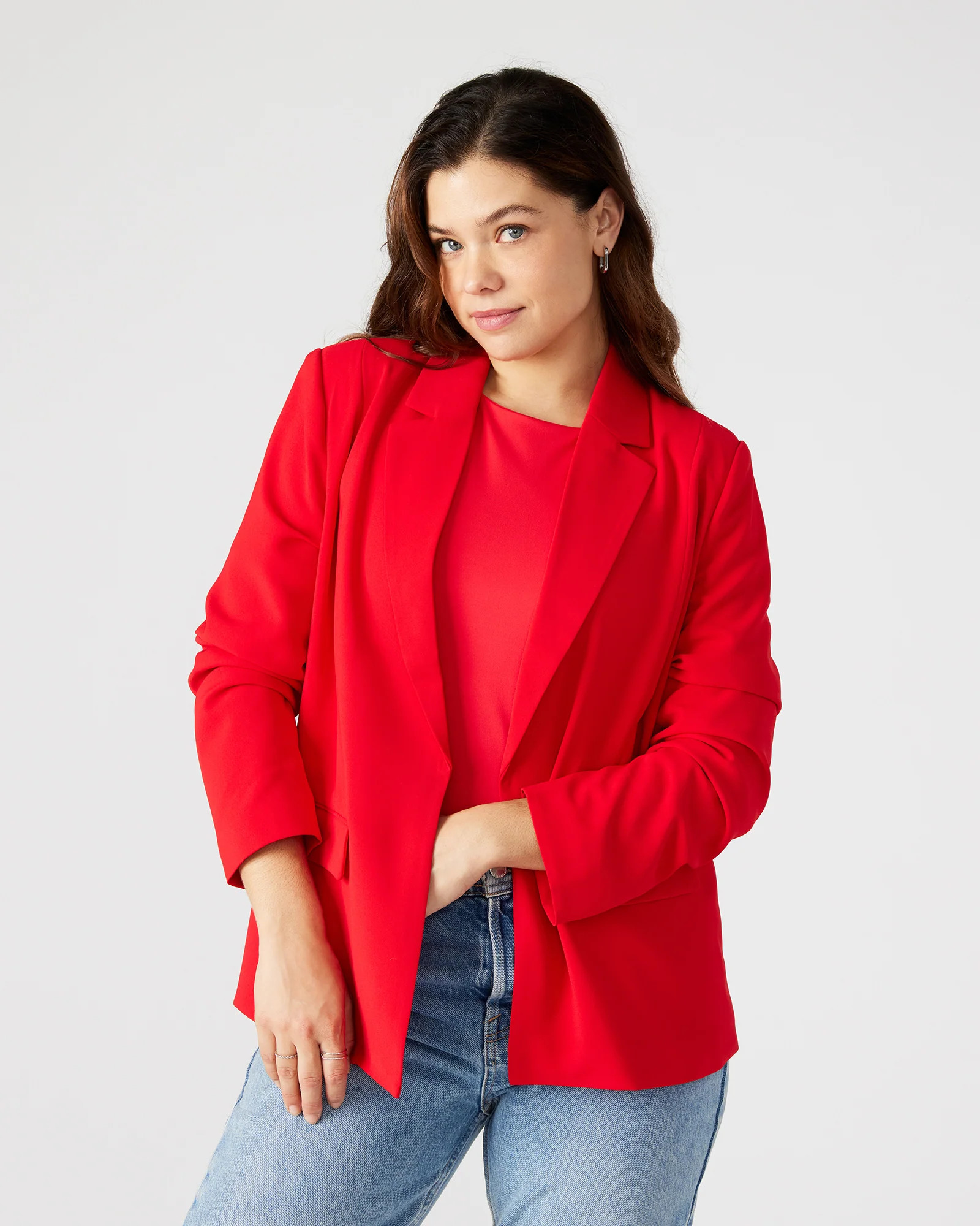 PAYTON Blazer Red | Women's Blazers | Steve Madden (US)