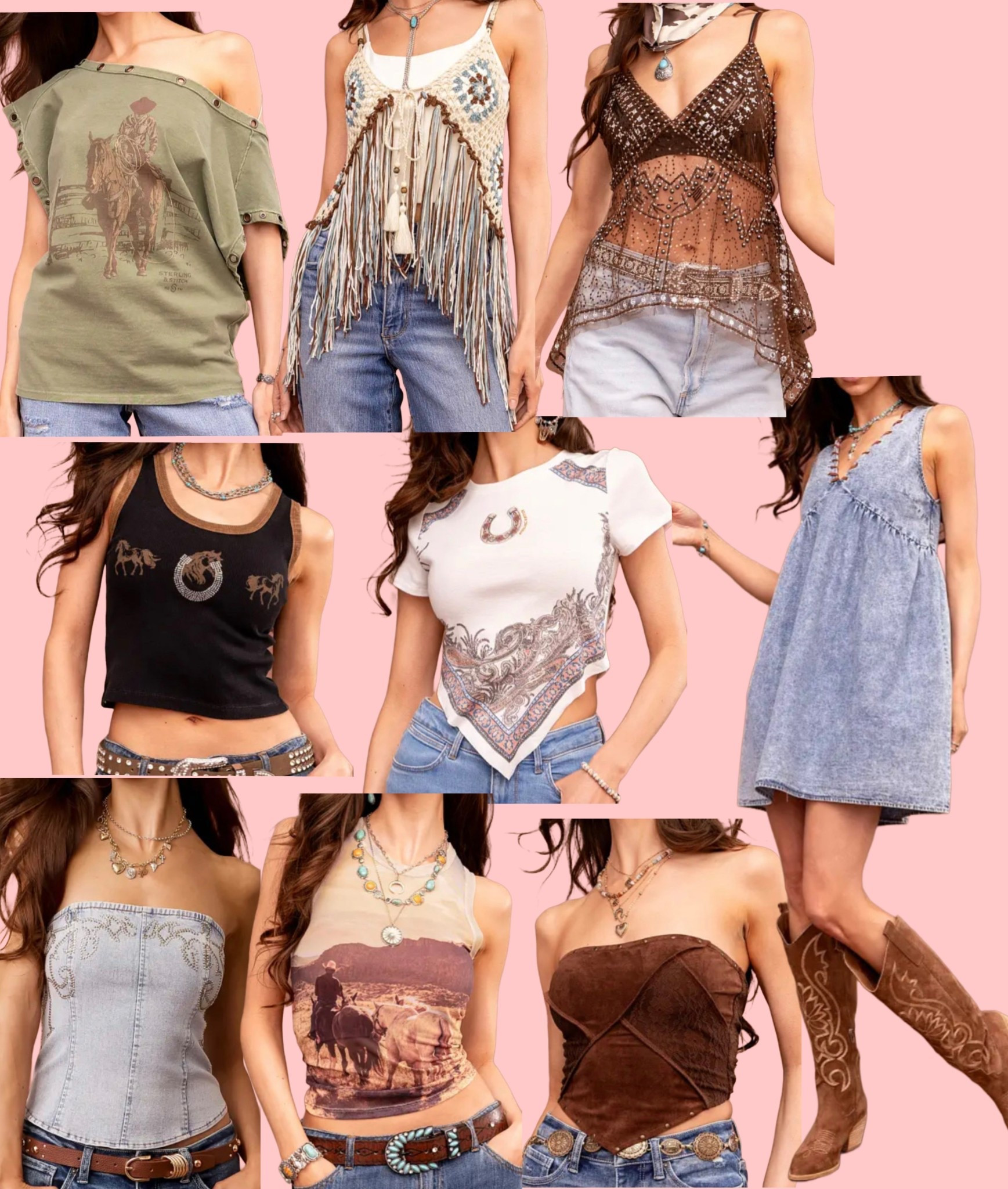 New western tops! Country concert and festival pieces! 

#LTKFestival #LTKootd #LTKSeasonal