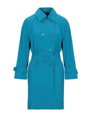 Herno Woman Overcoat & Trench Coat Turquoise Size 10 Cotton, Polyurethane | YOOX (US)