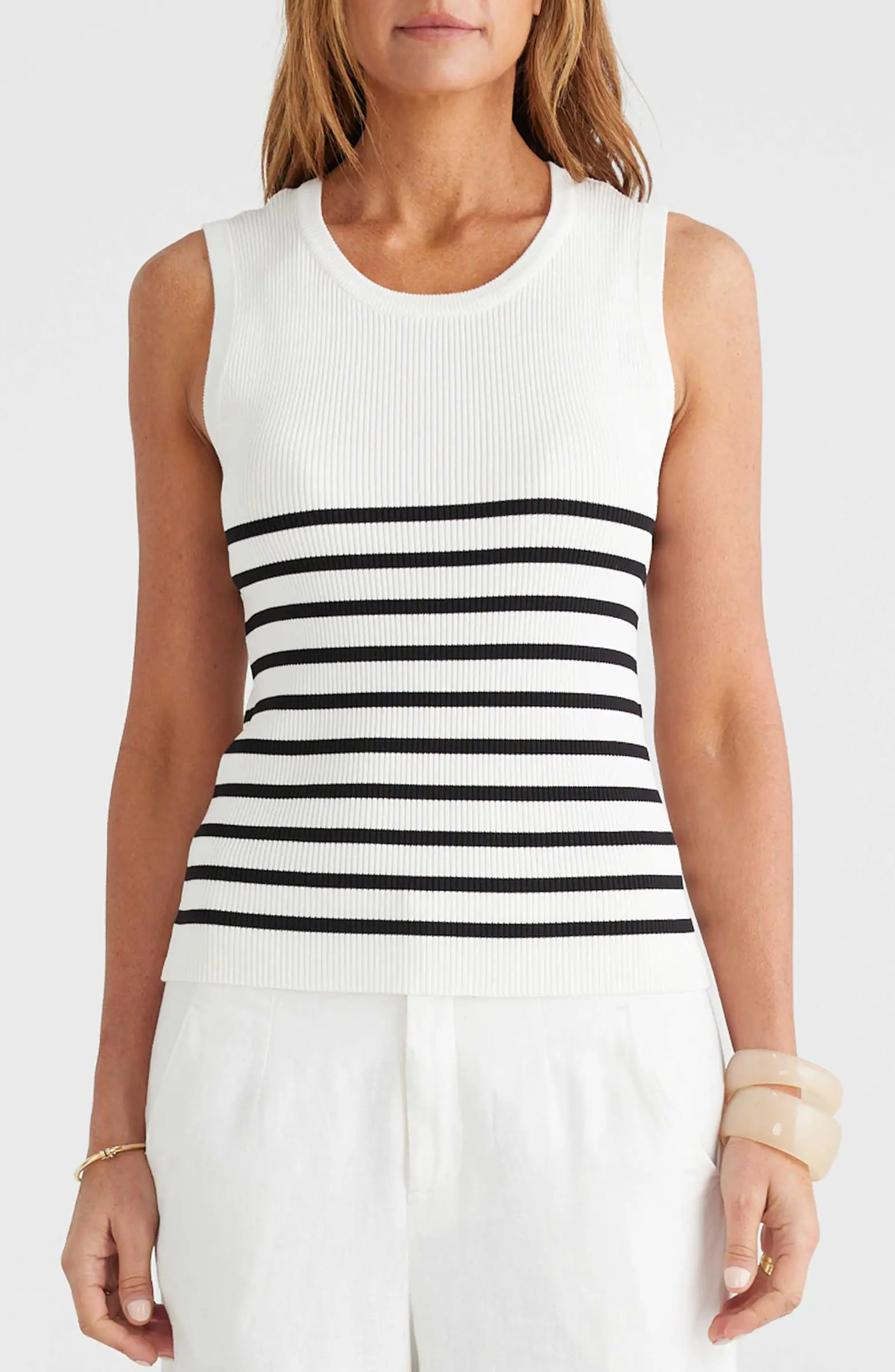 Brave+True Amba Stripe Rib Knit Tank Top | Nordstrom | Nordstrom