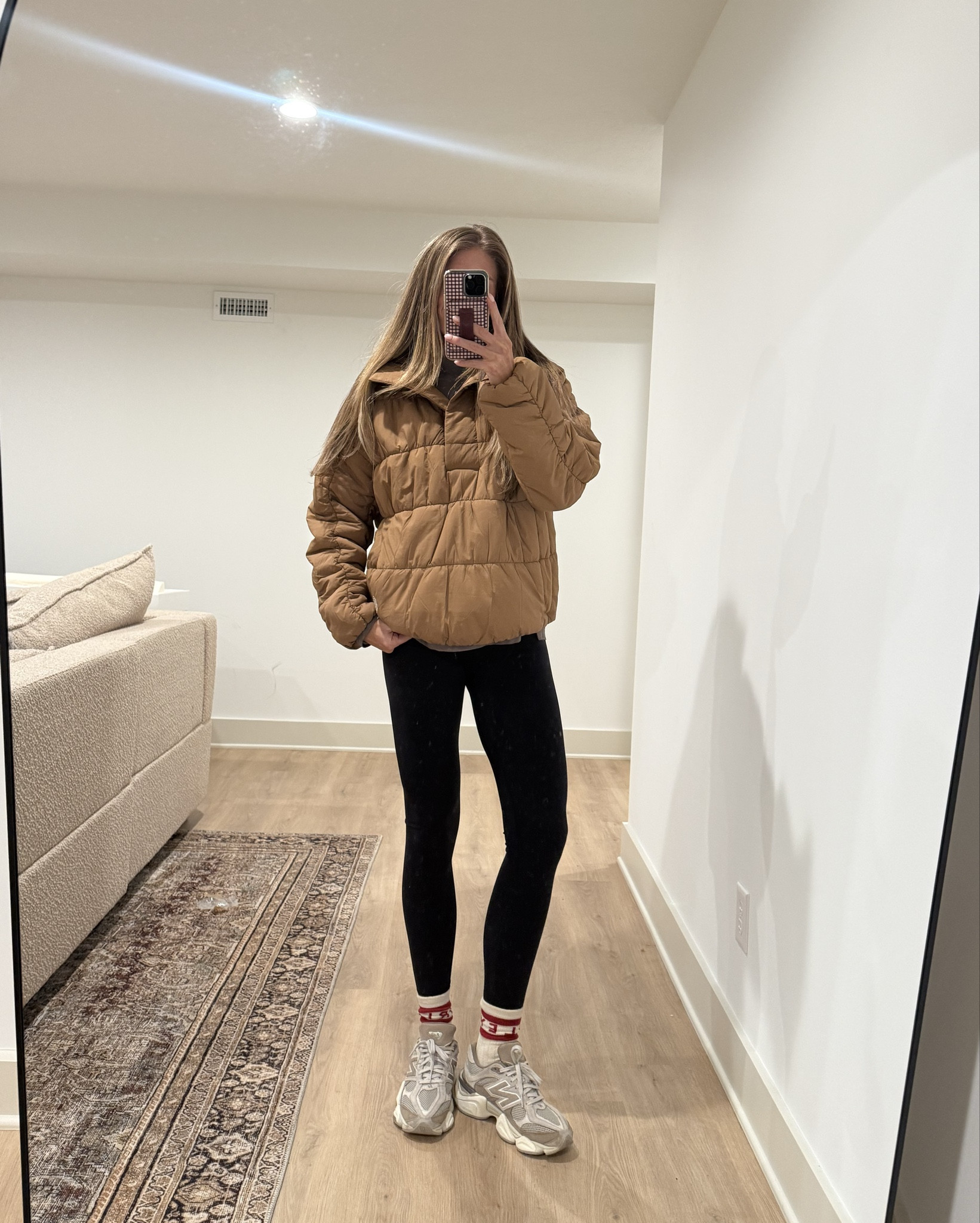 Outfit I wore today as a toddler pregnant mom! 
Pullover is like pillow! So soft and not bulky. I could sleep in this 🤣 Size medium for length 
Top underneath runs bigger. Wearing medium 
Medium tall in leggings for bump




Tall girl friendly, bump friendly, Athleta, FP movement 

#LTKActive #LTKdayinmylife #LTKootd