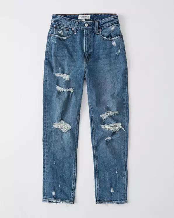 Curve Love High Rise Mom Jeans | Abercrombie & Fitch US & UK