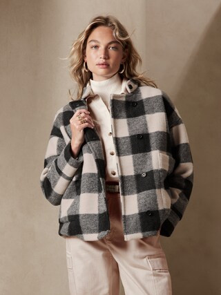 Plaid Pocket Jacket | Banana Republic Factory